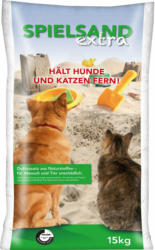 Spielsand Extra 15 kg/Sack mit abweisenden Duftstoffen für Hund und Katze