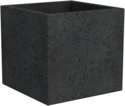 Scheurich Pflanzgefäß C-Cube 240 28,5 cm x 28,5 cm Stony Black