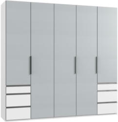 Drehtürenschrank Level36a Hellgrau/Weiß B:250cm