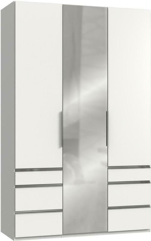 Drehtürenschrank Level A Weiß/Grau B: 150 cm