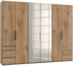 Möbelix Drehtürenschrank Level 36a Eichefarben B: 300cm