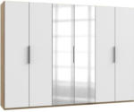 Möbelix Drehtürenschrank Level36a Eiche/Weiß B:300 cm