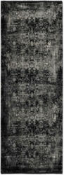 Teppich Läufer Grau/Schwarz Calais 80x250 cm
