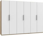 Möbelix Drehtürenschrank Level36a Eiche/Weiß B:300 cm