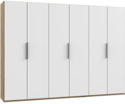 Drehtürenschrank Level36a Eiche/Weiß B:300 cm