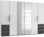 Möbelix Drehtürenschrank Level 36d Graphit/Weißb:300cm