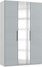 Möbelix Drehtürenschrank B: 150 cm Level Weiß/Hellgrau