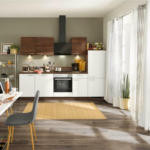 Möbelix Einbauküche Küchenblock Möbelix Win/Plan B: 280 cm Nussbaumfarben/Weiß