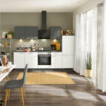 Möbelix Einbauküche Küchenblock Möbelix Win/Plan B: 280 cm Anthrazit/Weiß