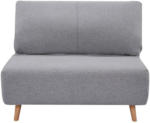Möbelix 2-Sitzer-Sofa mit Schlaffunkt. Mario verstellbar Grau