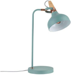 Tischlampe Juna Kupferfarben/ Softgrün mit Schnurschalter