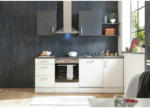Möbelix Küchenzeile Corner ohne Geräte 220 cm Weiß/Anthrazit