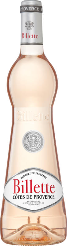 Billette Rosé Côtes de Provence AOC, Frankreich, Provence, 75 cl
