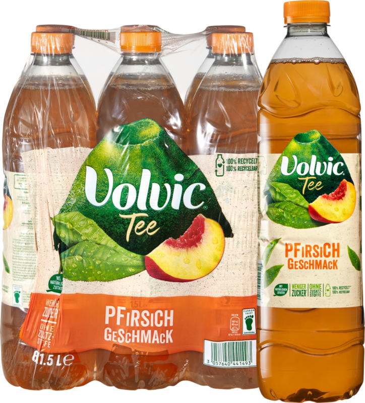 Thé Pêche Volvic, 6 x 1,5 litre