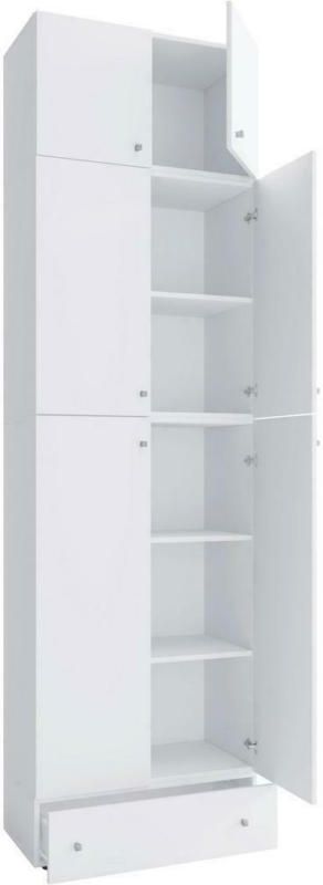 Drehtürenschrank B: 70 cm Lona XXL Weiß