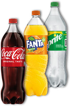 COCA COLA, FANTA, SPRITE, KINLEY 1,5L