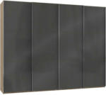 Möbelix Schwebetürenschrank B: 300 cm Level 36c Grau/Eiche Dekor