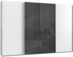 Möbelix Schwebetürenschrank B: 350 cm Level 36c Grau/Weiß