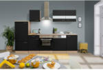 Möbelix Küchenzeile ohne Geräte B: 280 cm Schwarz/Eiche Dekor