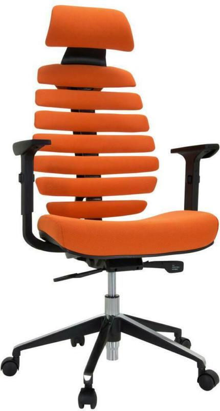 Drehstuhl Ergoline II Pro Orange/Schwarz