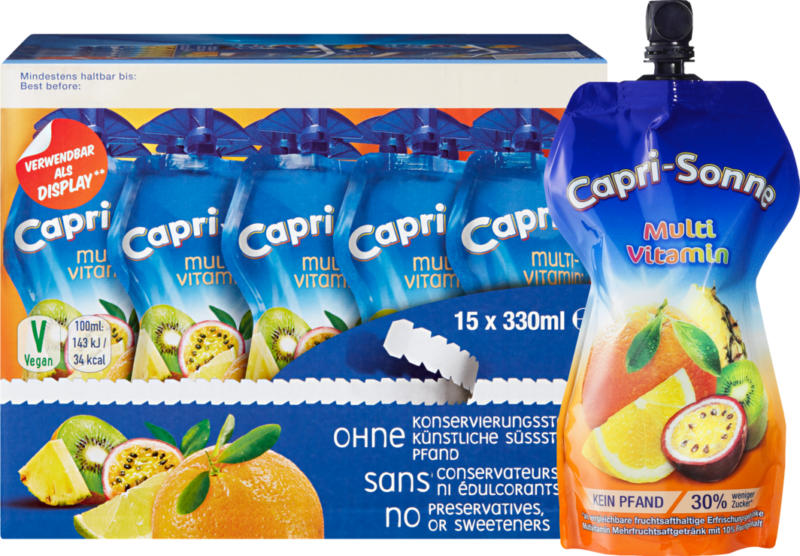 Capri-Sonne Multivitaminé, 15 x 33 cl