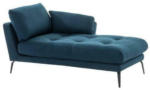 Möbelix Recamiere Softy L: 168 cm Textil Blau, Ausführung Rechts