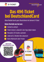 DeutschlandCard GmbH D-Ticket bei DeutschlandCard - bis 31.05.2023