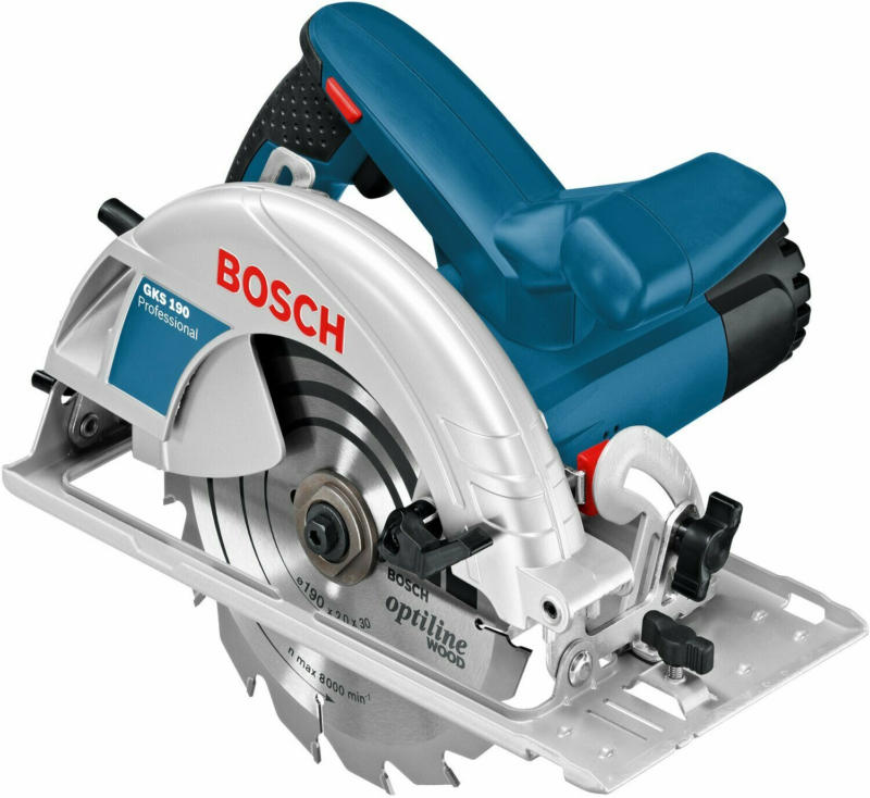 Bosch Professional Handkreissäge GKS 190 1.400 W inkl. Kreissägeblatt Ø 190 mm