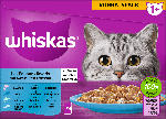 dm-drogerie markt Whiskas Nassfutter Katze Fischauswahl in Gelee, Adult 1+ Multipack (24x85 g) - bis 15.06.2023