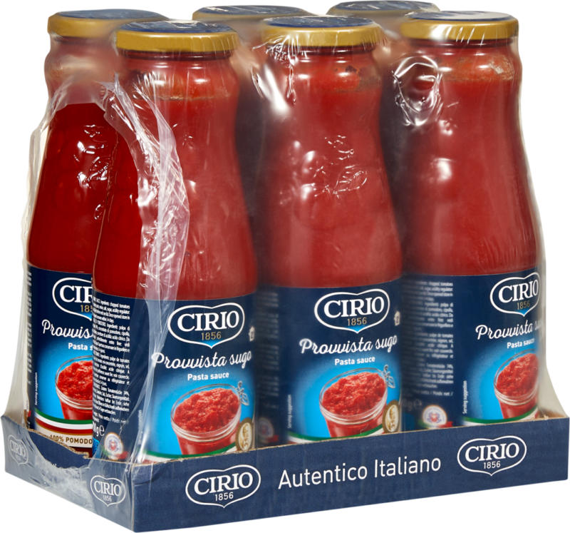 Provvista sugo Sauce tomate Cirio , 6 x 700 g