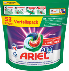 Ariel Waschmittel All in 1 Pods Color, 53 Stück