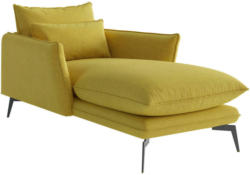 Sessel in Webstoff Gelb