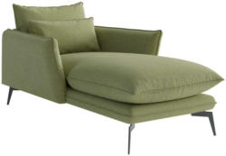 Sessel in Webstoff Olivgrün