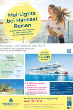 Hanseat Reisen GmbH Mai-Lights bei Hanseat Reisen - bis 16.05.2023