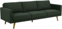 Dreisitzer-Sofa in Flachgewebe Grün
