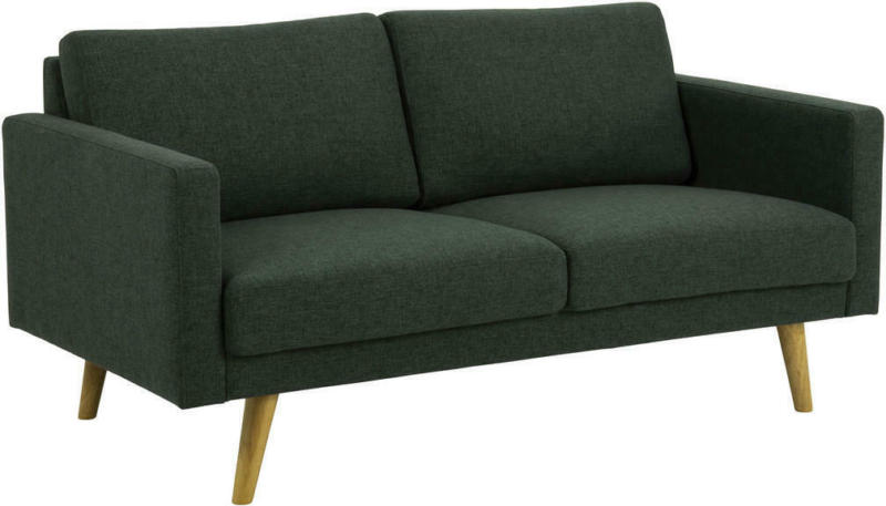 Zweisitzer-Sofa in Flachgewebe Grün
