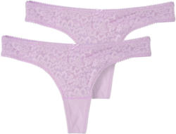 2 Damen Strings mit Spitze
