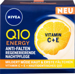Crème de nuit Nivea Q10 Energy anti-rides , 50 ml
