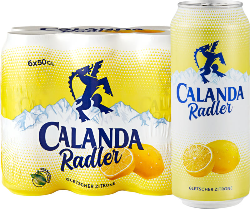 Calanda Radler Gletscher Zitrone, 6 x 50 cl