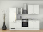 Möbelix Küchenzeile Wito mit Geräten 270 cm Grau/Weiß Modern