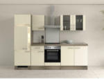 Möbelix Küchenzeile Eico mit Geräten 270 cm Magnolie/Eiche Dekor