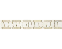 Natursteinmosaik Marmor BO LA BC07 5,0x30,0 cm beige braun