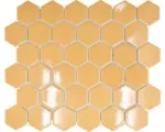 Hornbach Keramikmosaik Hexagon HX 570 32,5x28,1 cm ockerorange