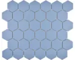 Hornbach Keramikmosaik Hexagon HX AT53 32,5x28,1 cm blaugrün