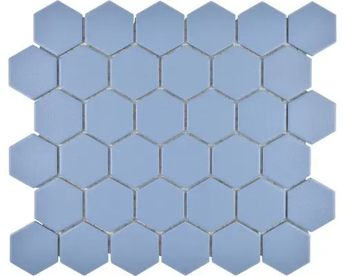 Keramikmosaik Hexagon HX AT53 32,5x28,1 cm blaugrün