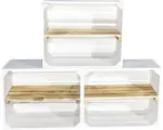Hornbach Vintage Obstkiste weiß holz mit Mittelboden 50x40x30 cm 3er-Set