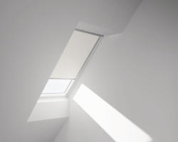 VELUX Verdunkelungsrollo uni weiß manuell Rahmen aluminium DKL U10 1025S