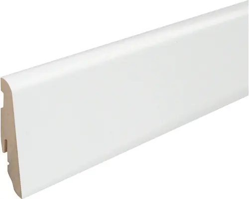 Sockelleiste FU060L MDF Hellgrau 58x19x2400 mm