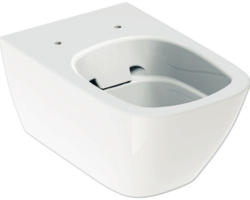 Wandtiefspülklosett Geberit Smyle Square 500208011 ohne Spülrand weiß ohne WC-Sitz