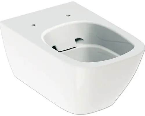Wandtiefspülklosett Geberit Smyle Square 500208011 ohne Spülrand weiß ohne WC-Sitz